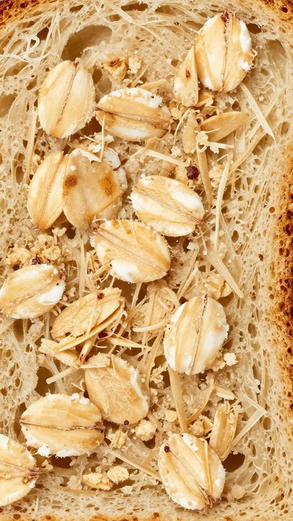 Oat Yogurt Sandwich Bread Recipe: Cozy Elites 3 closeup of oat yogurt sandwich bread crumb texture