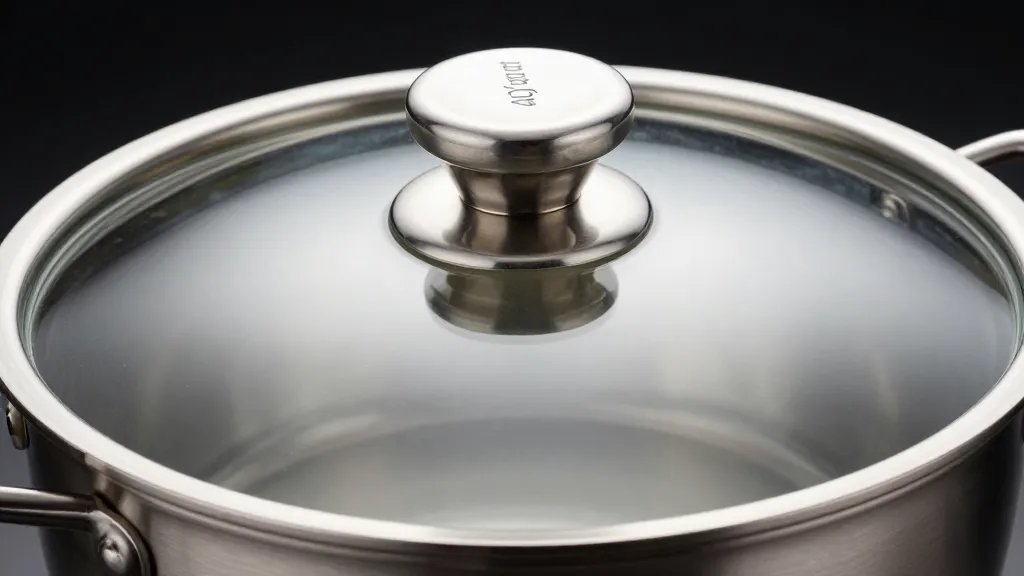 Made In vs All-Clad: Which Cookware Is Better in 2026? 3 closeup of a lone All-Clad stainless steel pot lid reflection