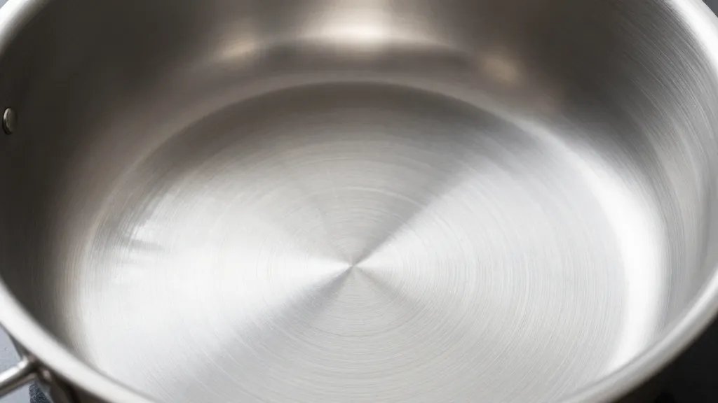What Is a Nonreactive Pan and Why It Matters in Cooking 2 closeup of a stainless steel nonreactive pan interior