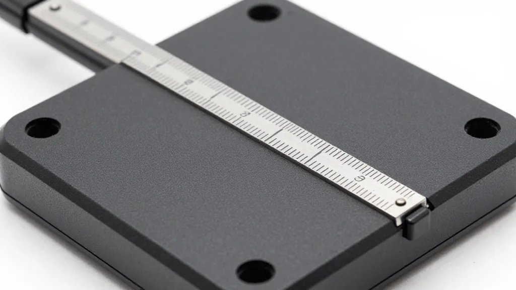 How Many Quarts in 8x8 Pan? Quick Bake Truths 4 closeup of 8x8 pan base with depth gauge measuring