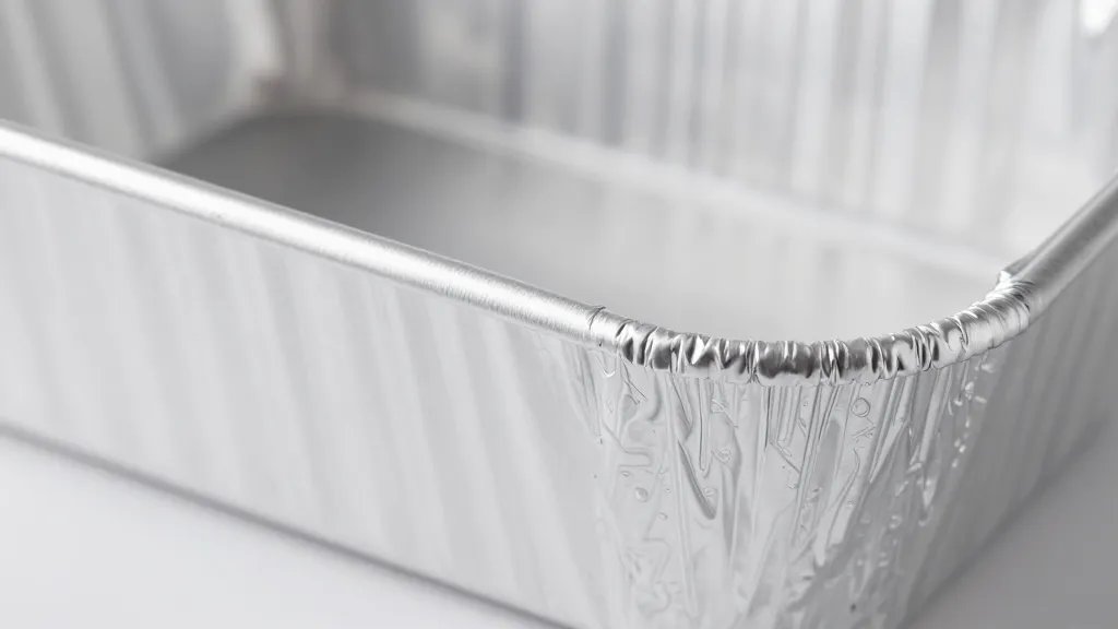 Microwave Safety Guide: Using Aluminum Pans Without Disaster 2 closeup of an aluminum pan edge under a microwave light