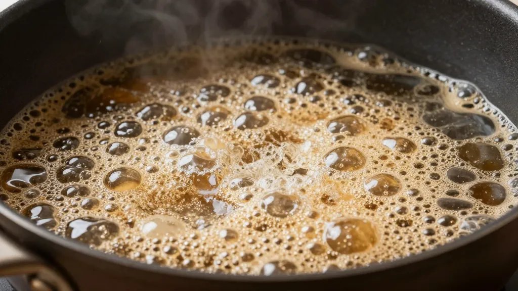 What Is a Braising Pan and Why It Rocks 5 closeup of braising pan with tall sides and bubbling liquid field