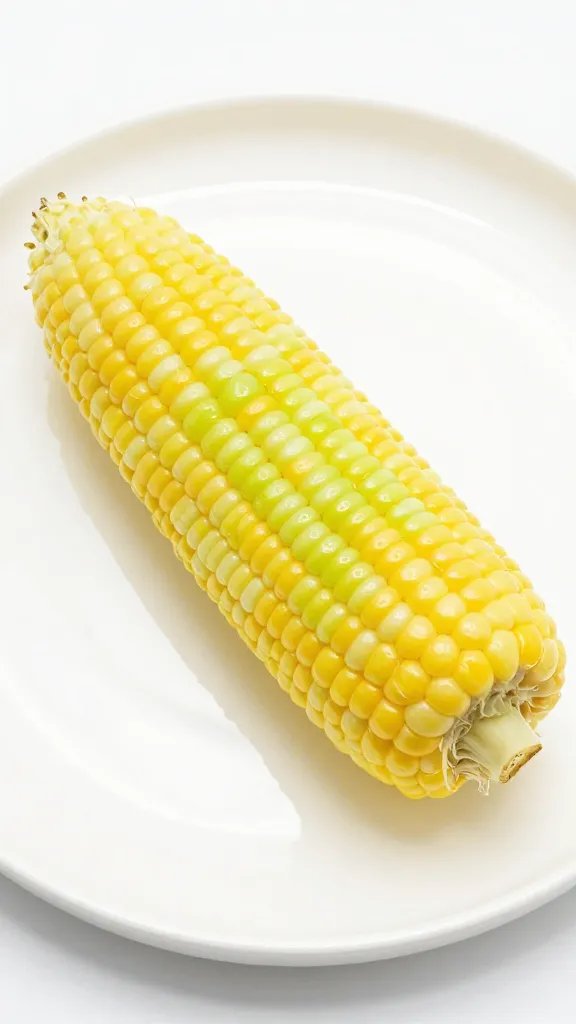 Vegan Mexican Street Corn: Smoky, Creamy Goodness 3 Closeup of a single plated corn ear with bright lime zest, minimalist white plate