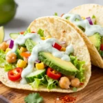 Loaded Veggie Tacos with Lime Sauce: Crunchy Freshness 2 Loaded Veggie Tacos with Lime Sauce: Crunchy Freshness
