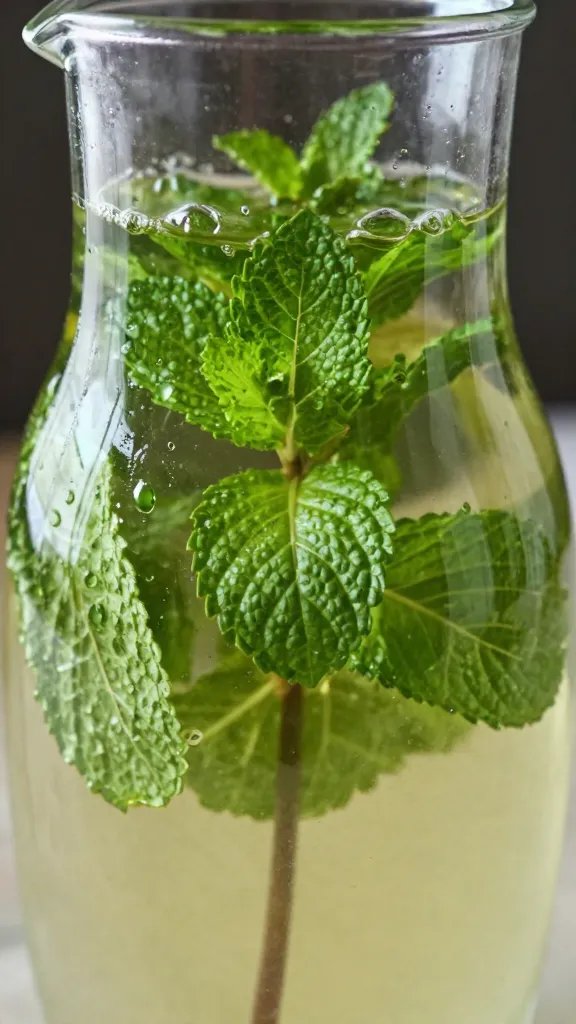 Cucumber Mint Detox Water Recipe: Spa-Worthy Hydration You’Ll Love 5 Closeup of cucumber mint infusion in glass pitcher, mint leaves shimmering