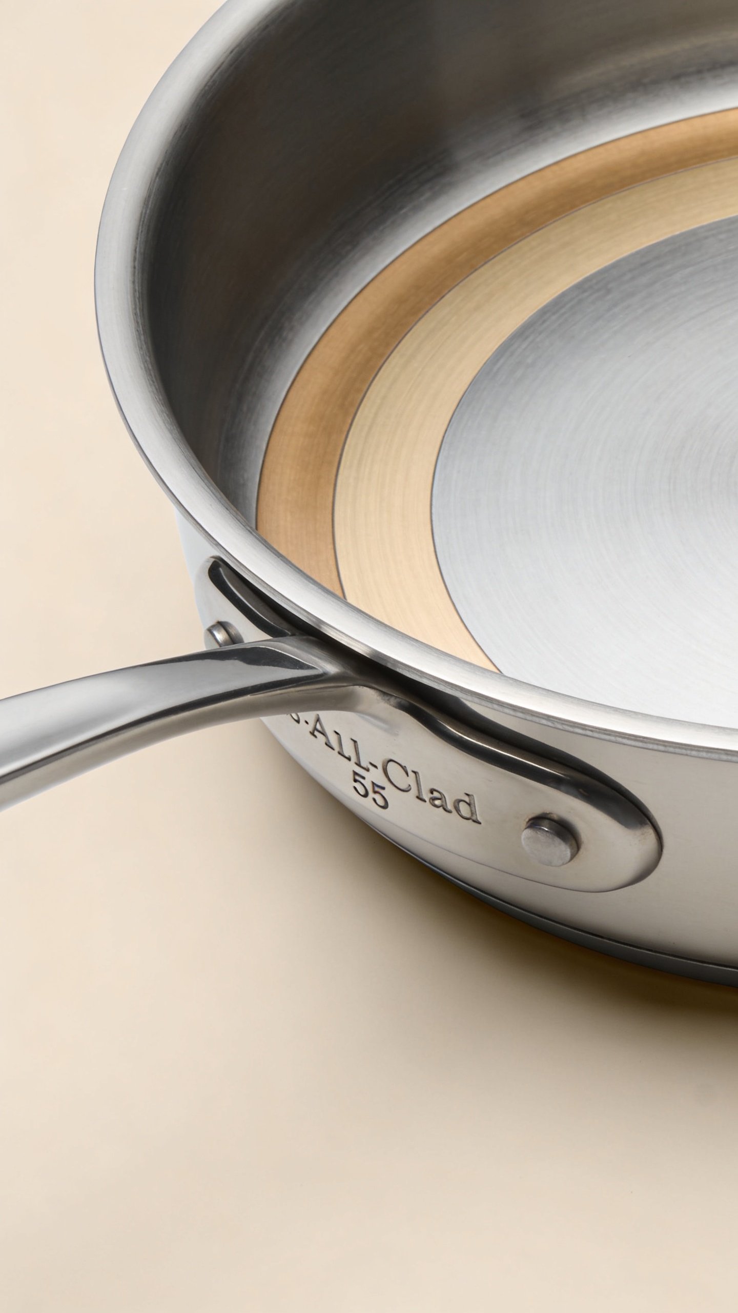 All Clad D3 Vs D5: Which Pan Wins for Your Kitchen 3 Closeup of a single All-Clad D5 pan interior highlighting extra aluminum layer