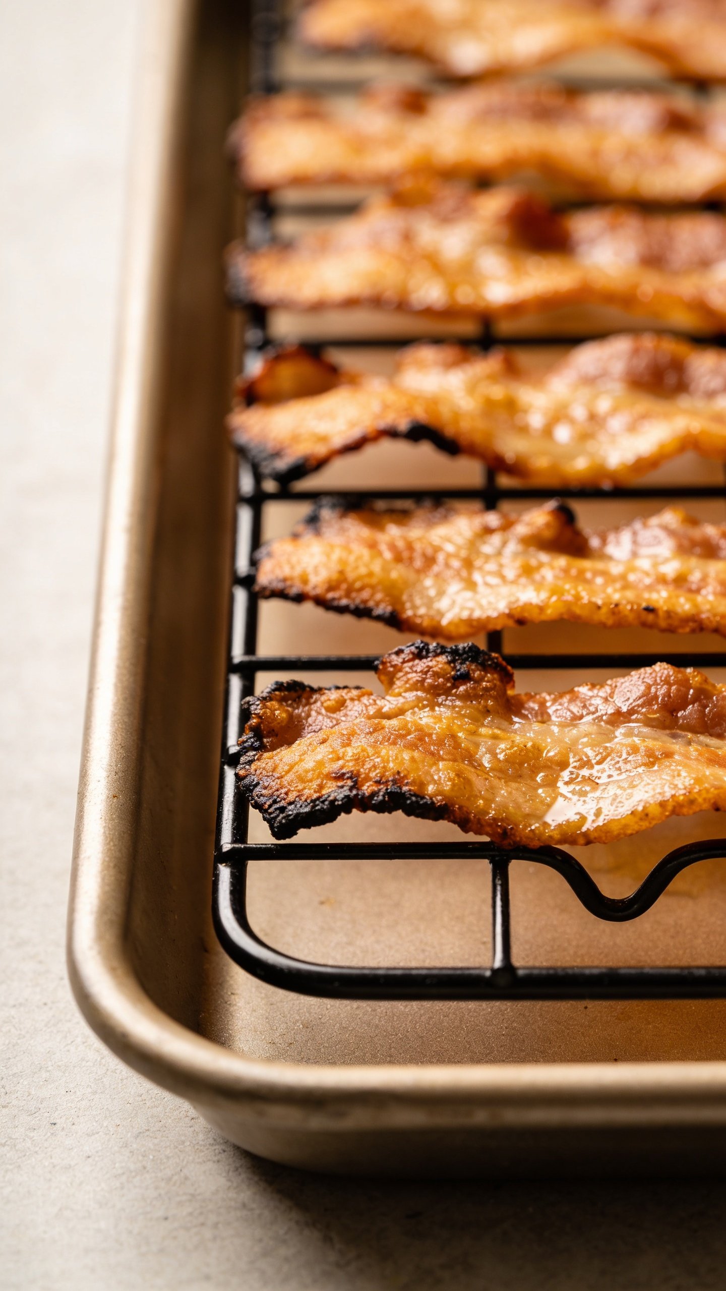 Dutch Oven Vs Roasting Pan: Which Wins Your Kitchen? 3 Closeup of a shallow roasting pan rack with crispy edges