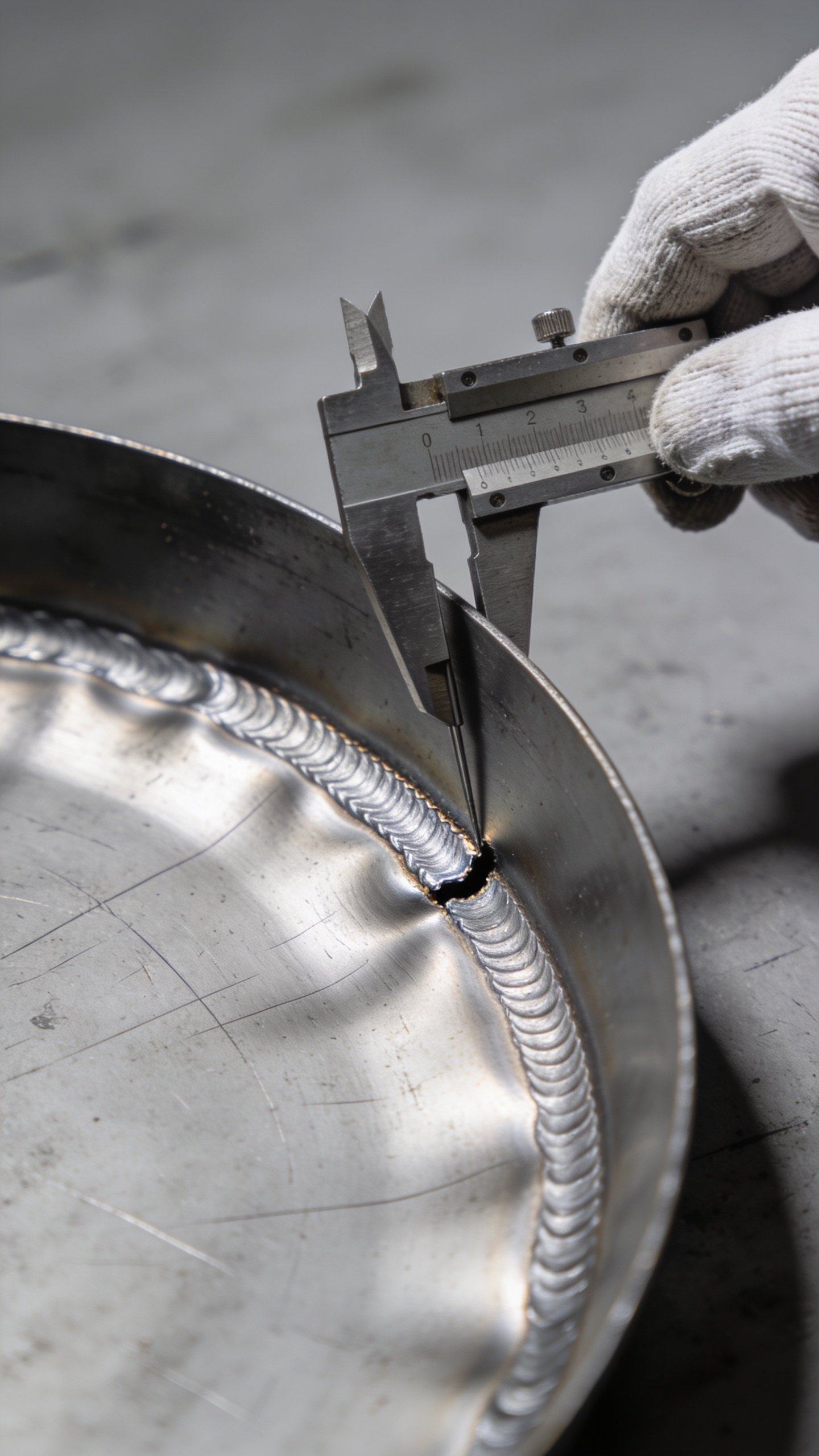 What to Do with Old Pots and Pans: Tiny Projects, Big Impact 4 Focused image of a seam re-seat being professionally checked on a warped pan rim