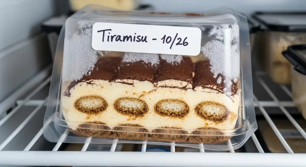 How to Store and Freeze Tiramisu Properly 3 tiramisu freezing 2