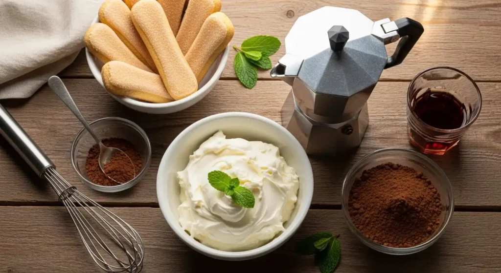 The Secret to Making a Stable Tiramisu Wedding Cake 3 tiramisu ingredients