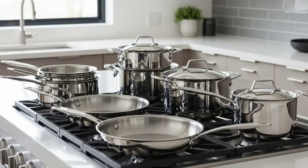 Demeyere vs All-Clad: Which Premium Cookware Is Right for Your Kitchen? 3 All-Clad stainless steel cookware set 2