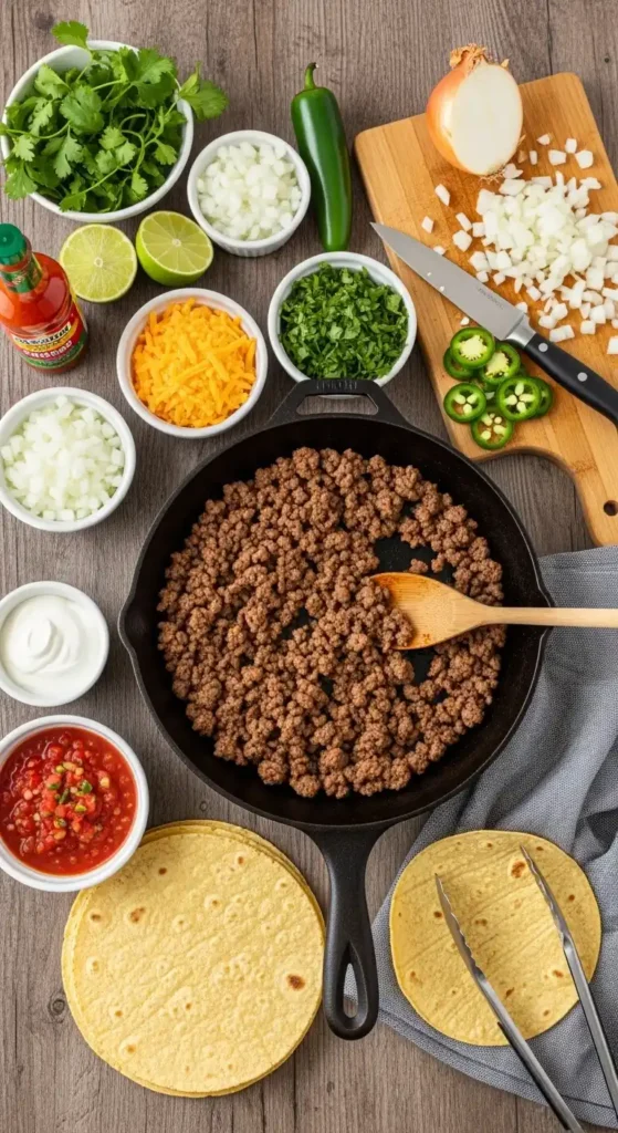 Easy Beef Tacos Recipe: Fast, Flavorful Dinner Win 3 Beef Tacos2