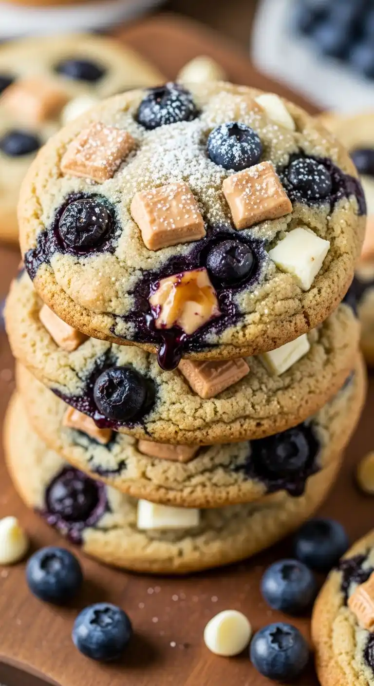Soft Blueberry White Chocolate Cookie Recipe 4 Blueberry White Chocolate Cookies3