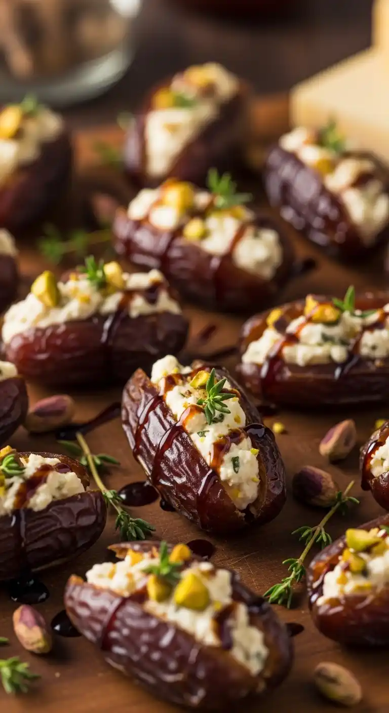 7 Easy Kitty Party Snacks That Look Fancy but Take Minutes (Your Guests Will Never Know ) 4 Cheese Stuffed Dates