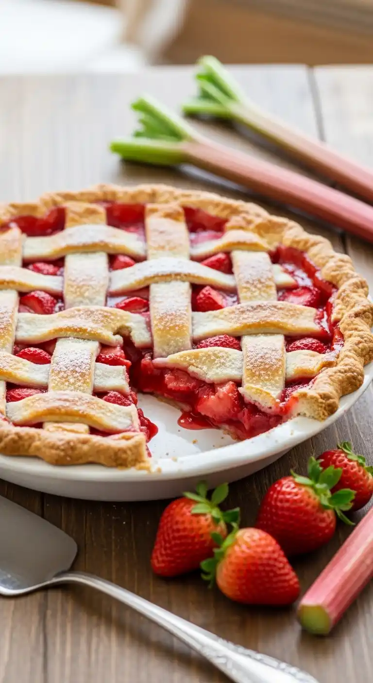 6 Summer Fruit Pies You’ll Actually Want to Eat (Not Just Admire on Instagram) 2 Classic Strawberry Rhubarb pie1