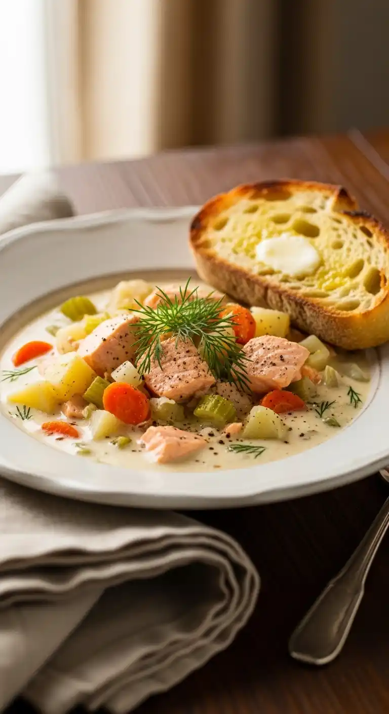 Creamy Salmon Chowder – Cozy Weeknight Soup 5 Creamy Salmon Chowder 4