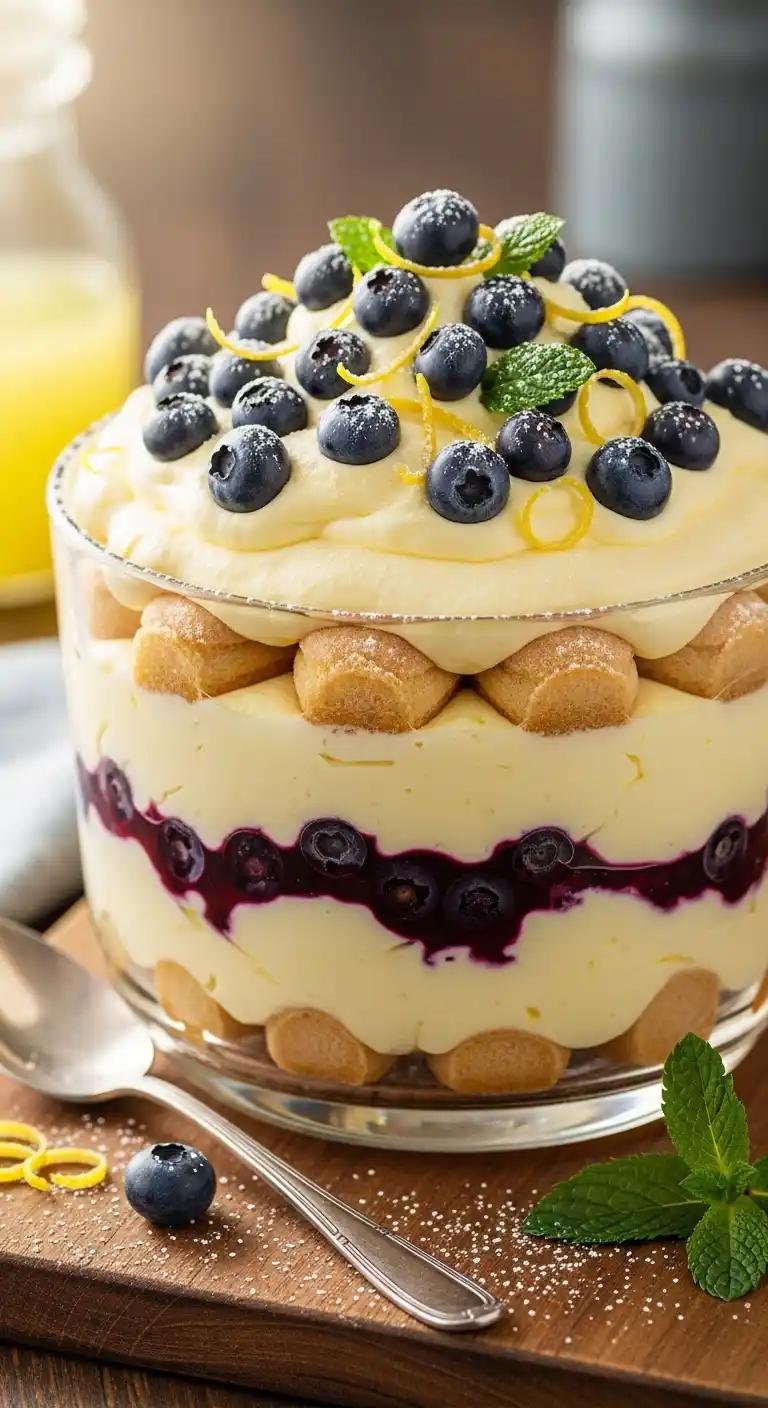 12 Tiramisu Flavor Combinations You Need to Try (Because Classic Is Boring ) 5 Lemon & Blueberry Tiramisu4