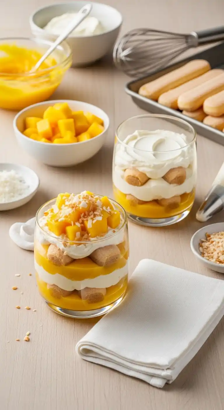 Tropical Mango Tiramisu Cups Recipe 3 Mango Tiramisu Cups 3