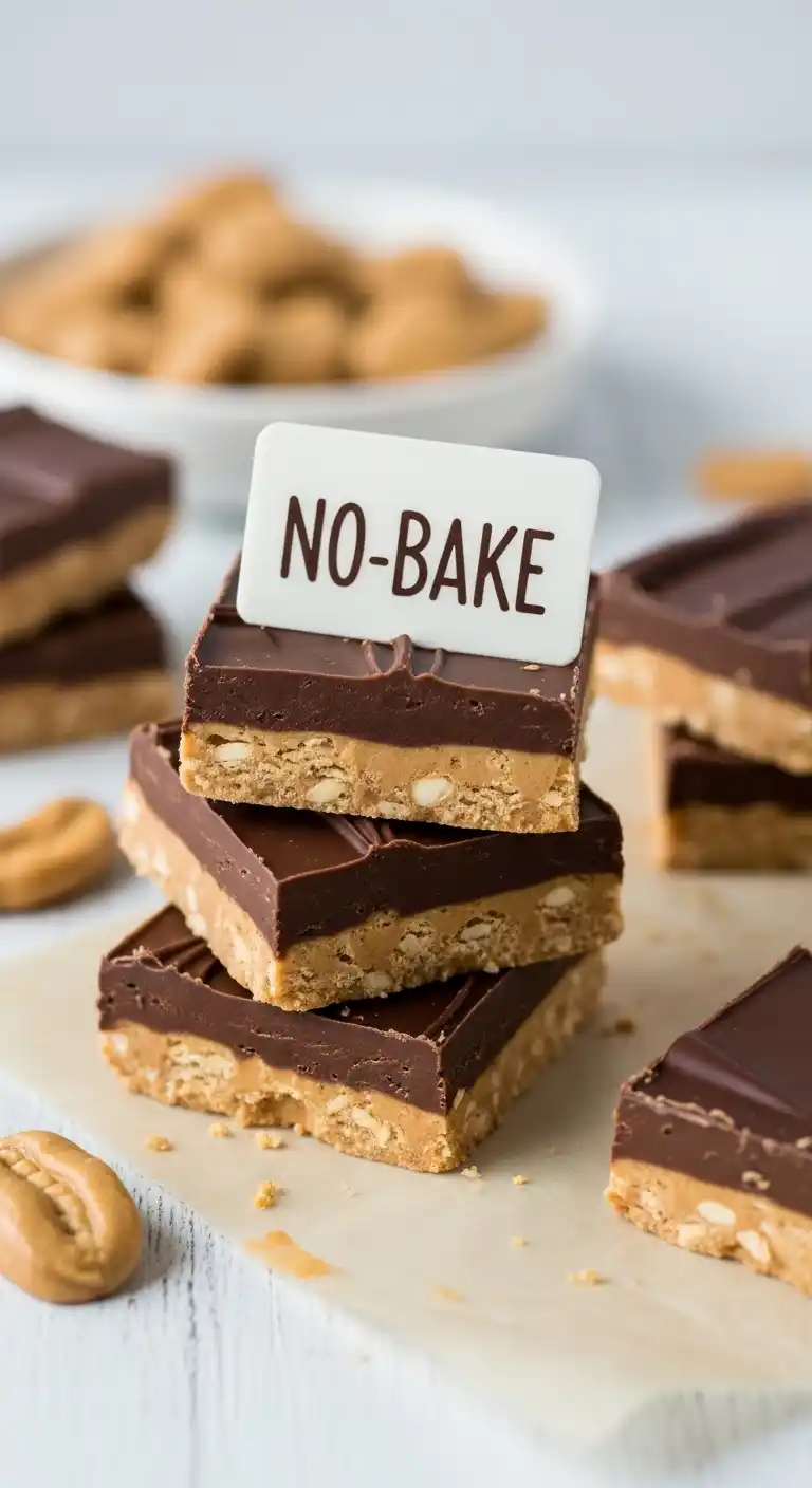 7 Peanut Butter Desserts You Can Make at Home (And Honestly… You Probably Should) 3 No-Bake Peanut Butter Chocolate Bars