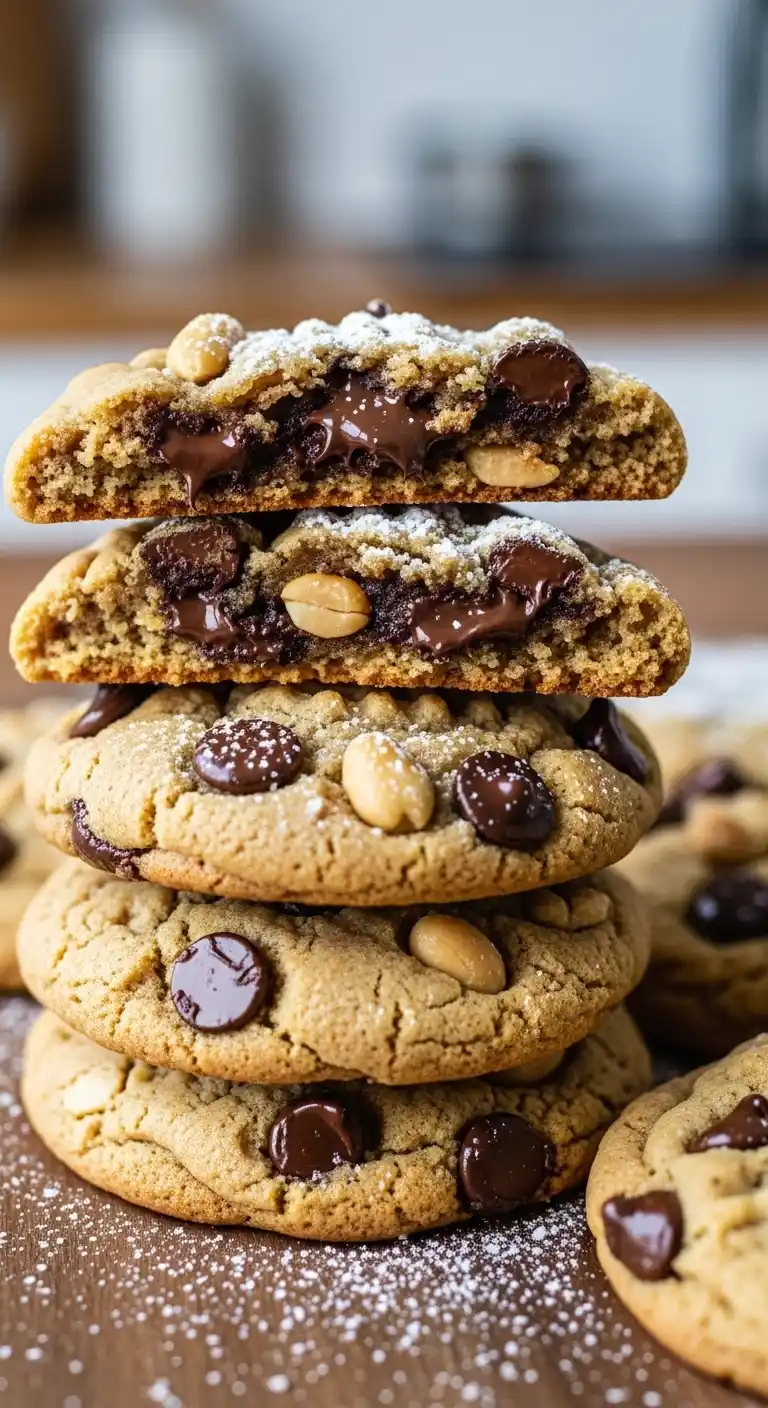 Chewy Peanut Butter Chocolate Chip Cookies You’ll Love 4 Peanut Butter Chocolate Chip Cookies3