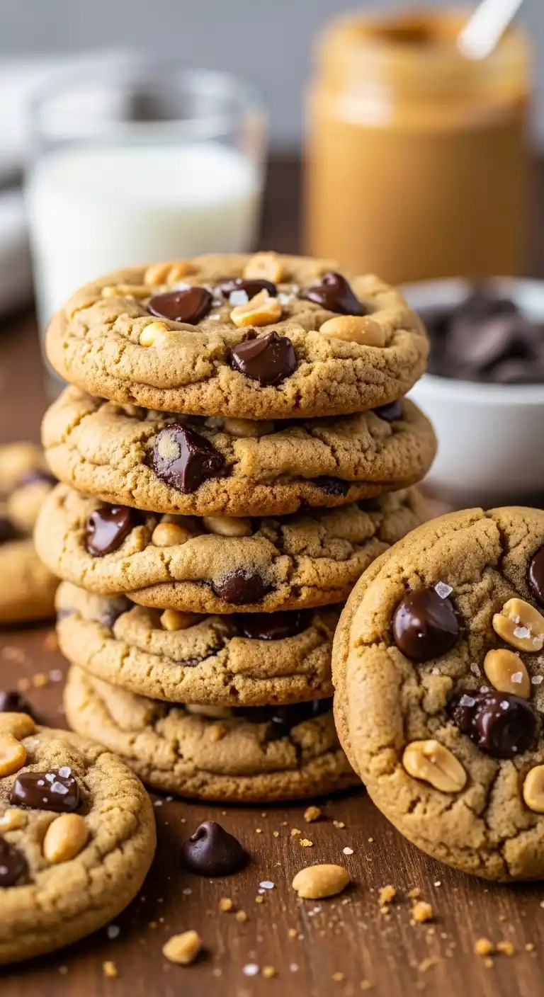 Chewy Peanut Butter Chocolate Chip Cookies You’ll Love 5 Peanut Butter Chocolate Chip Cookies4