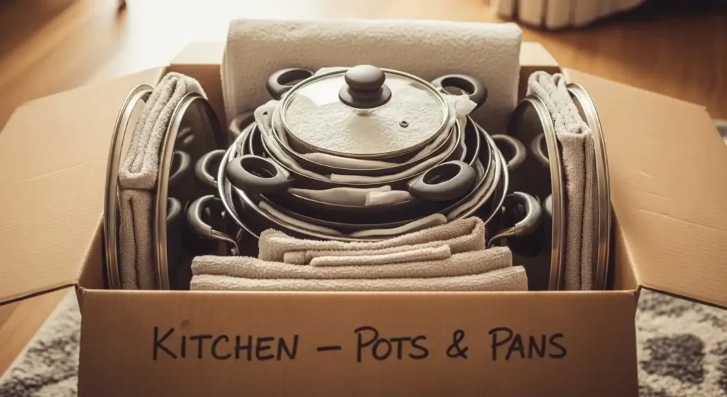 How to Pack Pots and Pans (Without Losing Your Mind or Your Lids) 6 Pots and pans packing