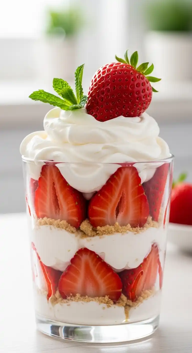 8 Quick Last-Minute Desserts That Save Every Sweet Craving (Even When Your Pantry Looks Sad) 3 Quick Strawberry Cream Parfait 2