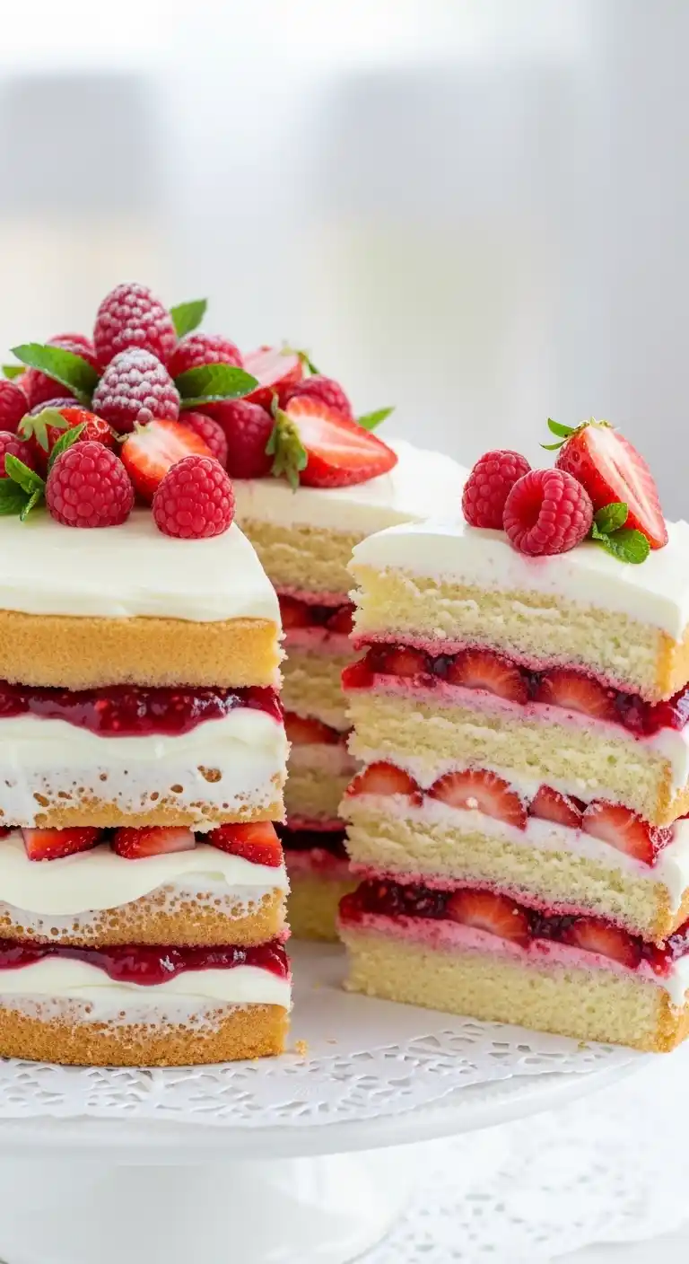 5 Raspberry Strawberry Cake Recipes You’ll Actually Want to Bake (and Eat!) 2 Raspberry Strawberry Cheesecake Cake1