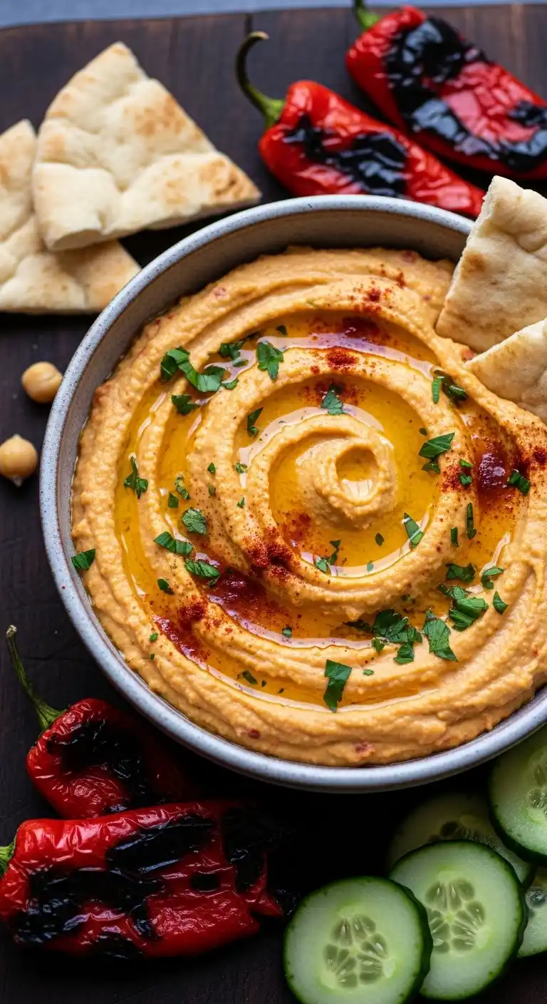 5 Homemade Spreads That’ll Instantly Level Up Every Snack and Sandwich 4 Roasted Red Pepper Hummus