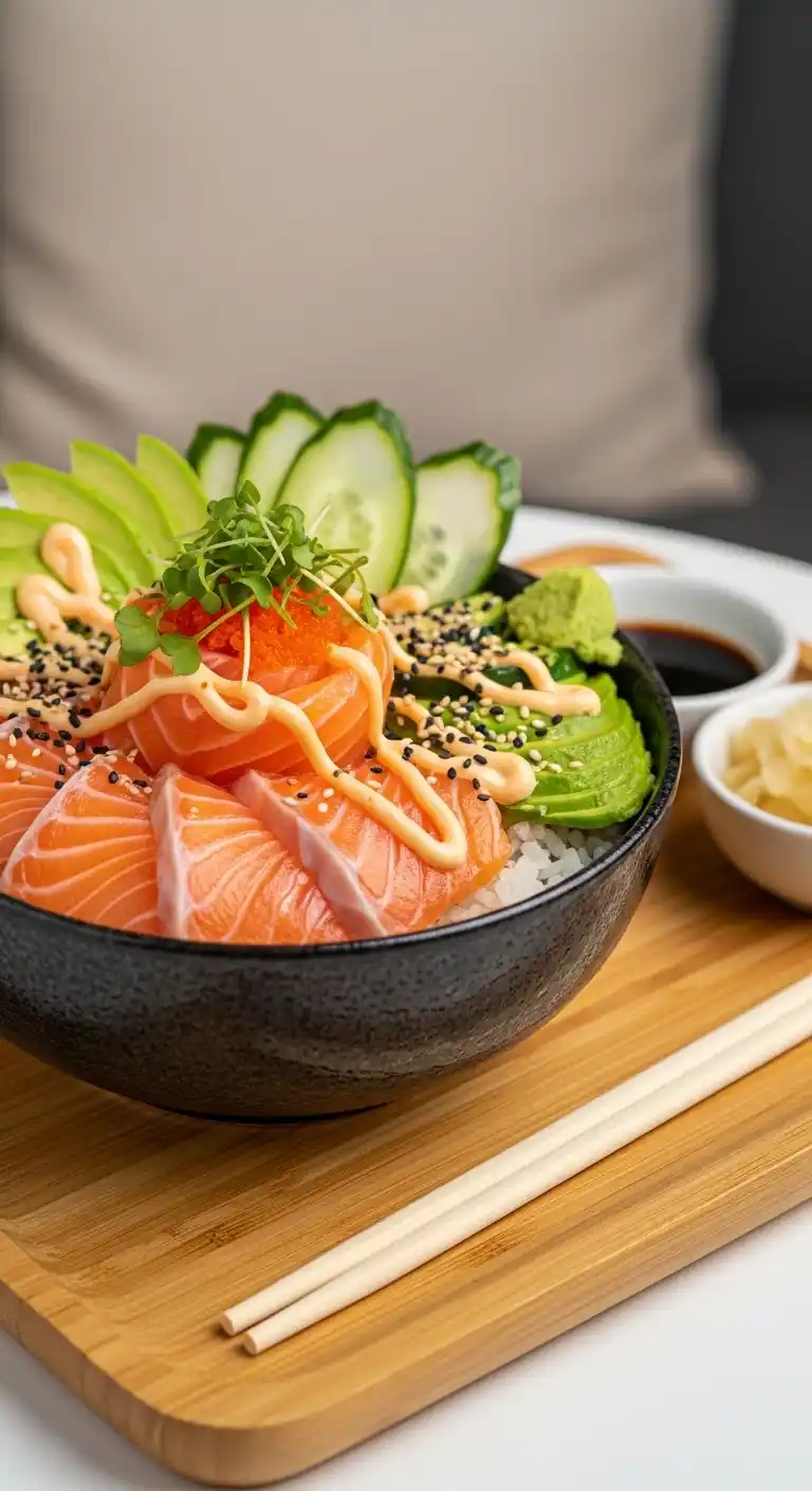 Fresh Salmon Sushi Bowl – Quick & Delicious 4 Salmon Sushi Bowl 3