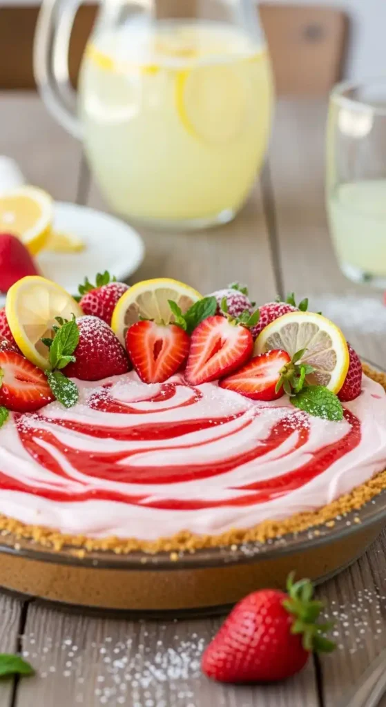 Strawberry Lemonade Pie: Sunshine in a Slice 5 Strawberry Lemonade Pie 2