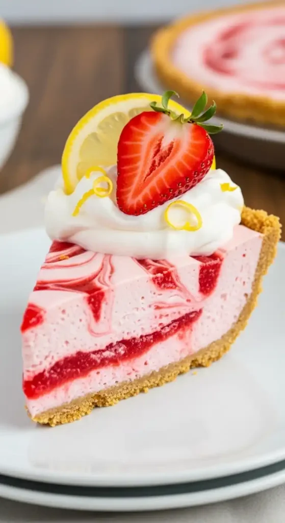 Strawberry Lemonade Pie: Sunshine in a Slice 4 Strawberry Lemonade Pie 4