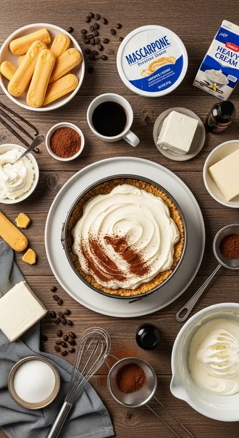 Tiramisu Cheesecake – Rich & Creamy Dessert Delight 3 Tiramisu Cheesecake 3