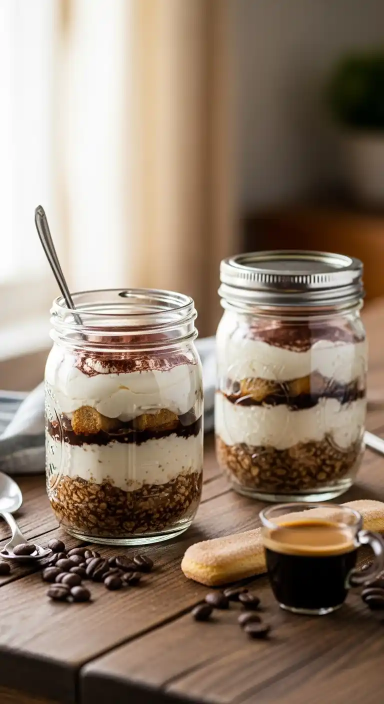 Tiramisu Overnight Oats – Healthy Dessert Hack 5 Tiramisu Overnight Oats3