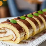 Tiramisu Swiss Roll Cake (Easy & Elegant) 2 Tiramisu Swiss Roll Cake