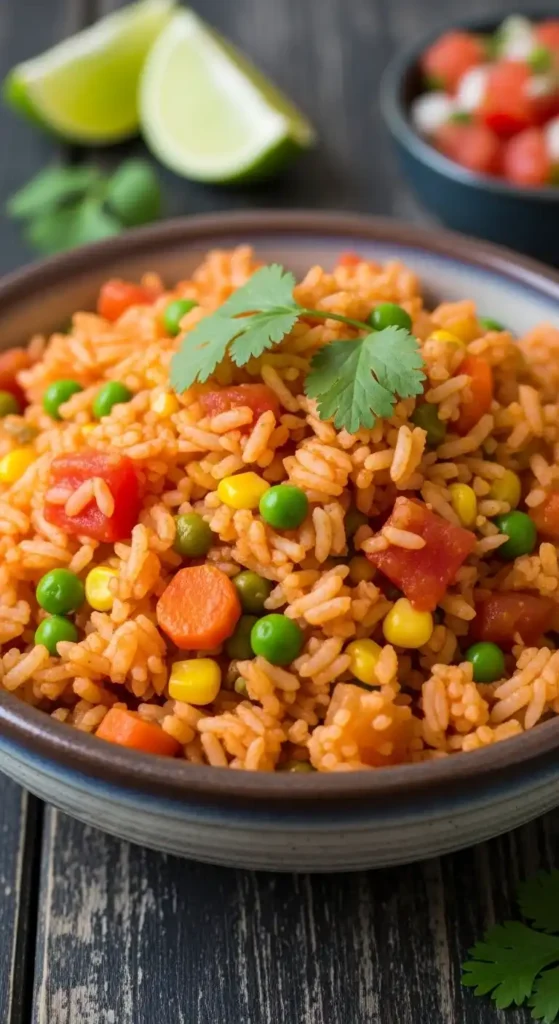 Traditional Mexican Rice Made Vegan: Cozy One-Pan Comfort 4 Vegan Mexican Rice 3