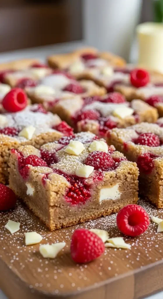 White Chocolate Raspberry Blondies: Sunshine in a Slice 4 White Chocolate Raspberry Blondies3