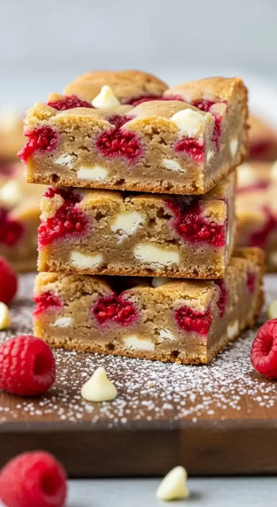 White Chocolate Raspberry Blondies: Sunshine in a Slice 5 White Chocolate Raspberry Blondies4