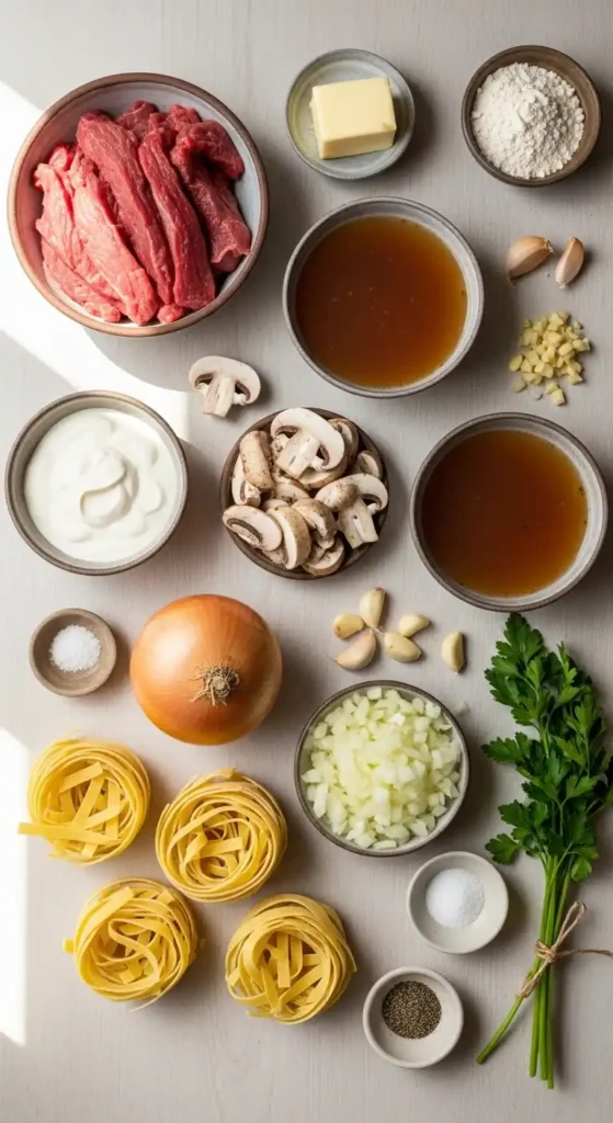 Beef Mushroom Stroganoff Pasta Magic in 30 Minutes 3 beef mushroom stroganoff pasta2