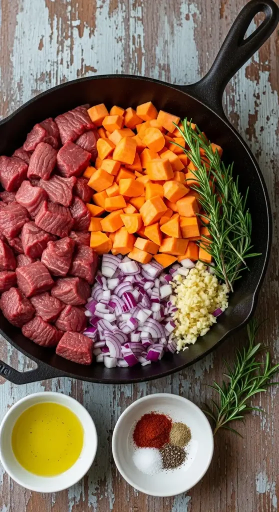 Beef Sweet Potato Skillet: Weeknight Win 3 beef sweet potato 2