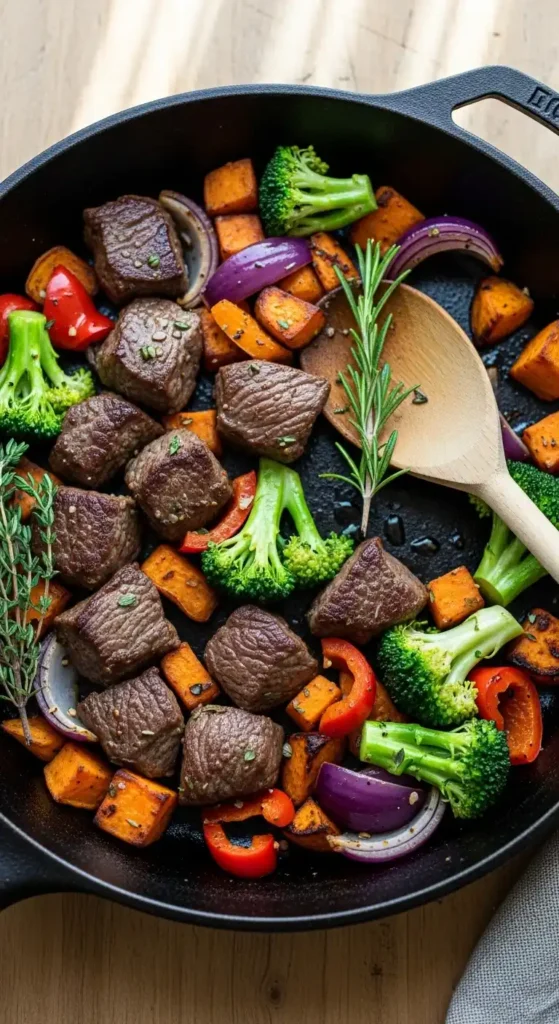 Beef Sweet Potato Skillet: Weeknight Win 5 beef sweet potato 3