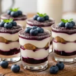 Blueberry Tiramisu Shots – No Bake Dessert 2 blueberry tiramisu shots