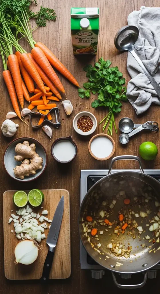 Bright Carrot Ginger Soup Recipe Magic 3 carrot ginger soup2