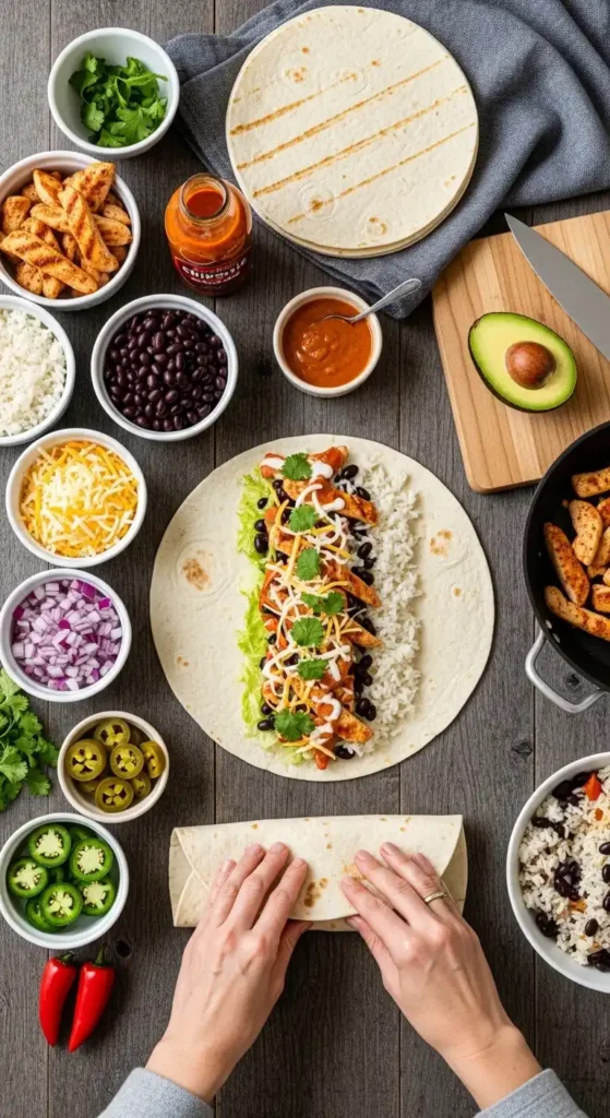 Spicy, Easy Chicken Burritos Recipe Tonight 3 chicken burritos2