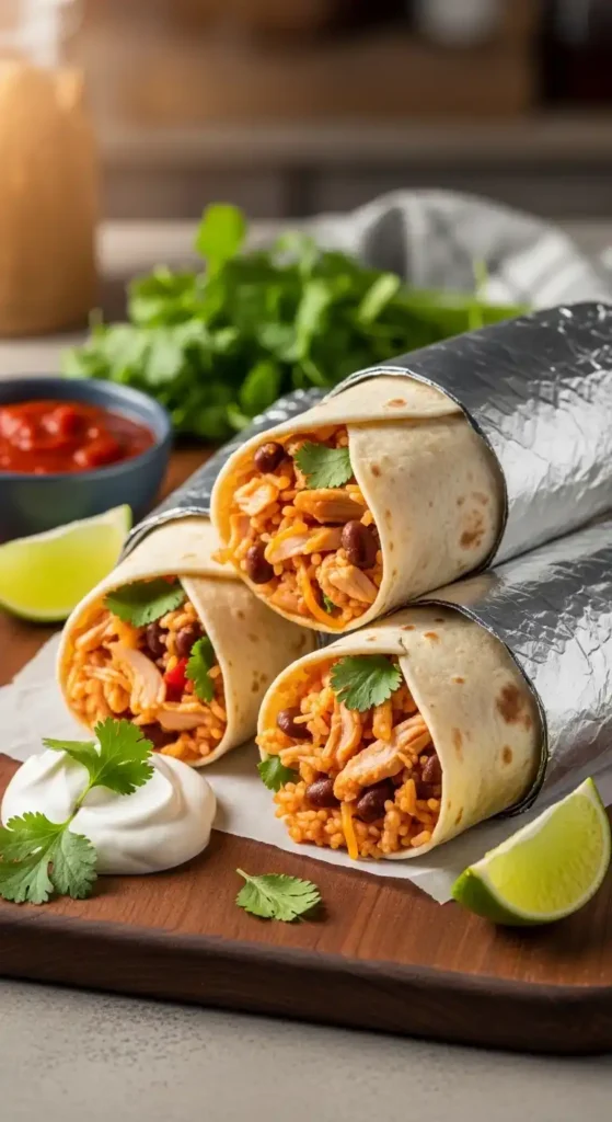 Spicy, Easy Chicken Burritos Recipe Tonight 5 chicken burritos3