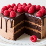 Chocolate Raspberry Cake Recipe: Easy Fudgy Delight 2 chocolate raspberry cake1