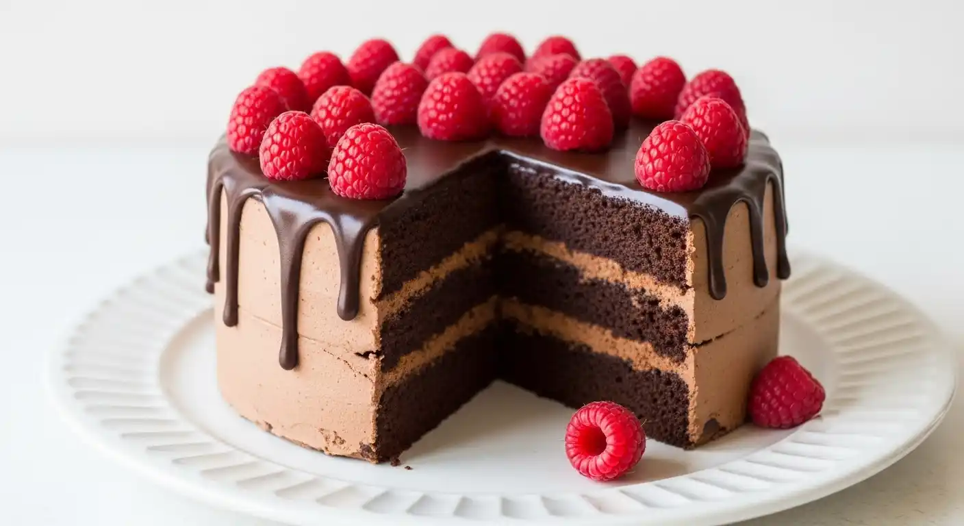 Chocolate Raspberry Cake Recipe: Easy Fudgy Delight