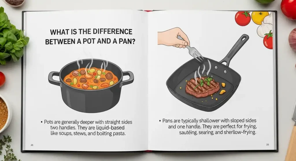 What Is the Difference Between a Pot and a Pan? A Complete Kitchen Guide 4 difference