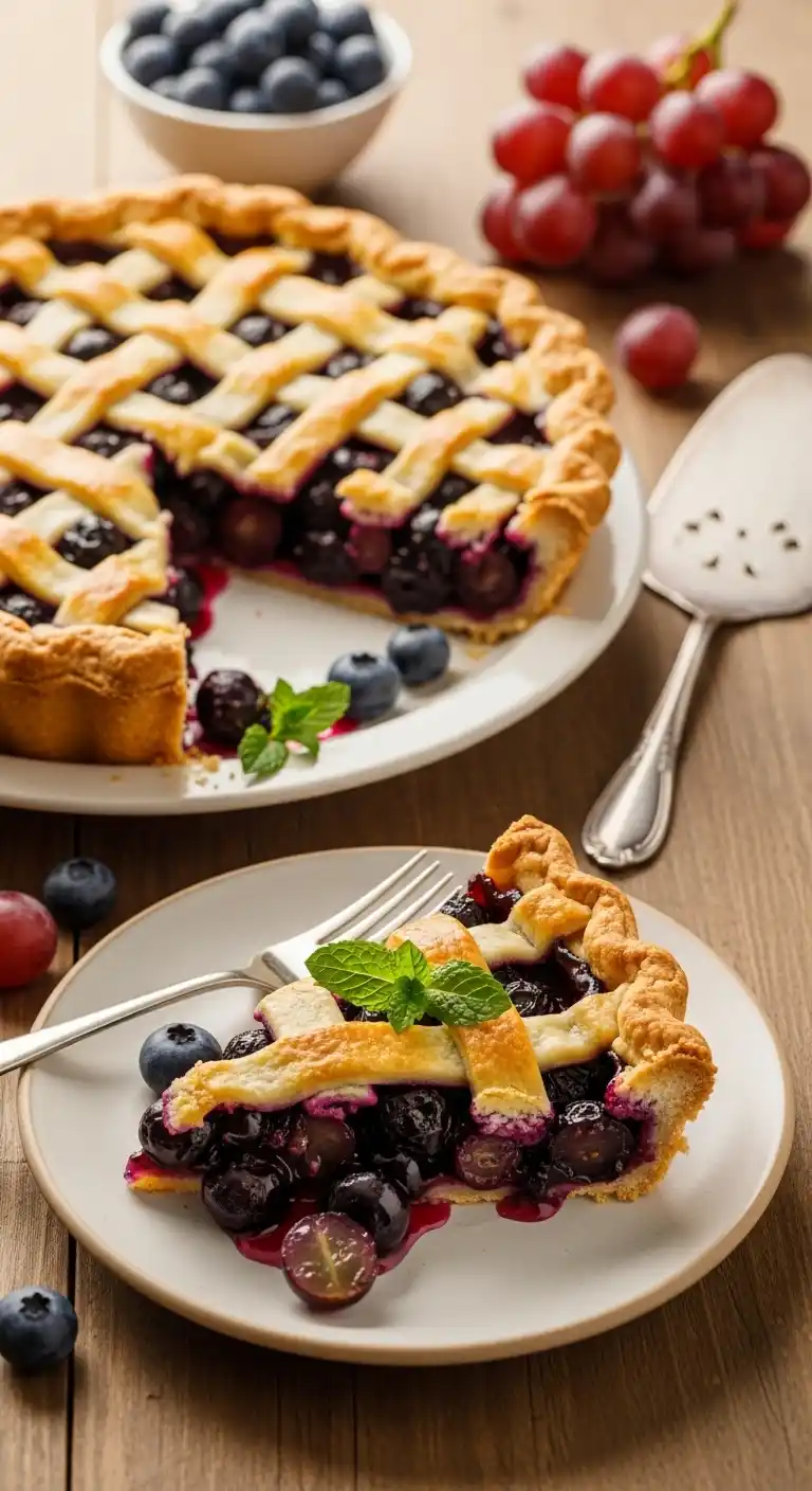 Easy Grape and Blueberry Pie That Tastes Like Summer 6 easy grape and blueberry pie 3