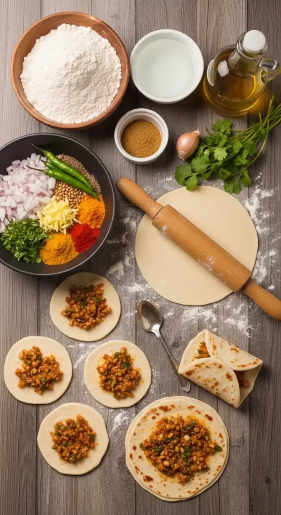 Crispy Flatbreads with Spiced Filling Parathas: Irresistible Bites 3 filling parathas2